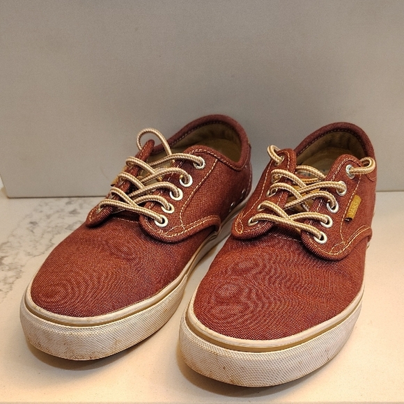Vans Other - Vans Chima Ferguson Maroon Red Size 7 Mens Lace Up Canvas Skateboard Sneakers